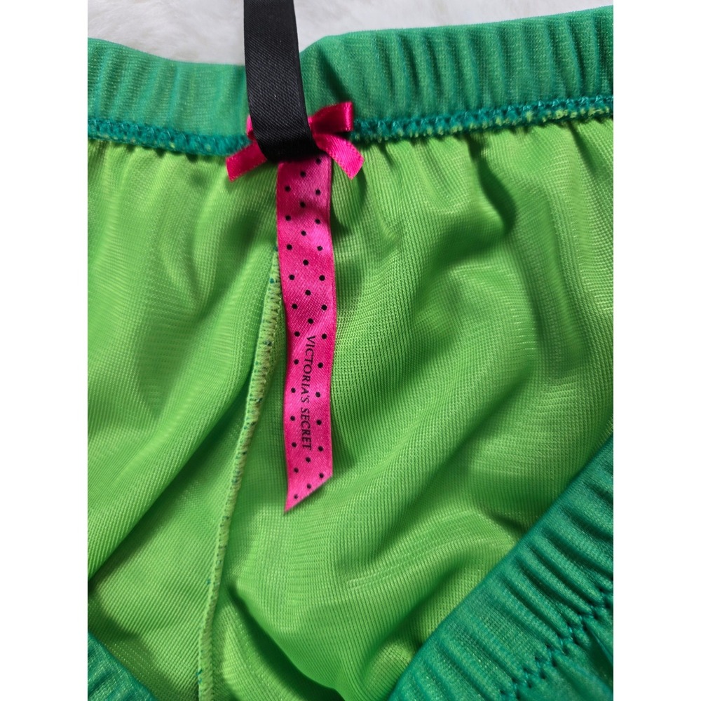 90s Y2K Victoria's Secret Sexy Little Things Green Lace Babydoll Ligerie Set S - Picture 4 of 15